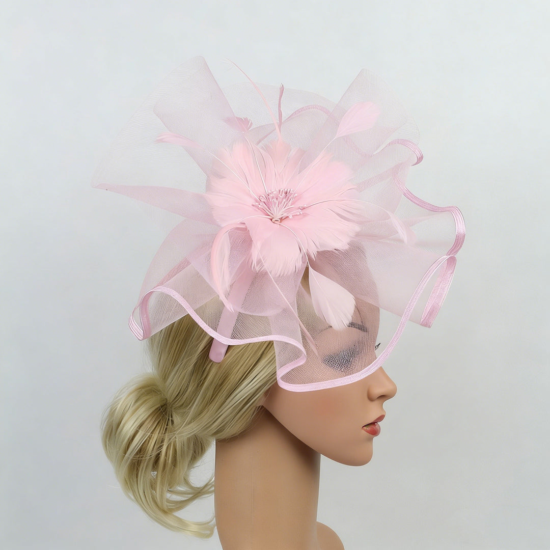 Mother of the Bride Feathered Fascinator Secure headband fit