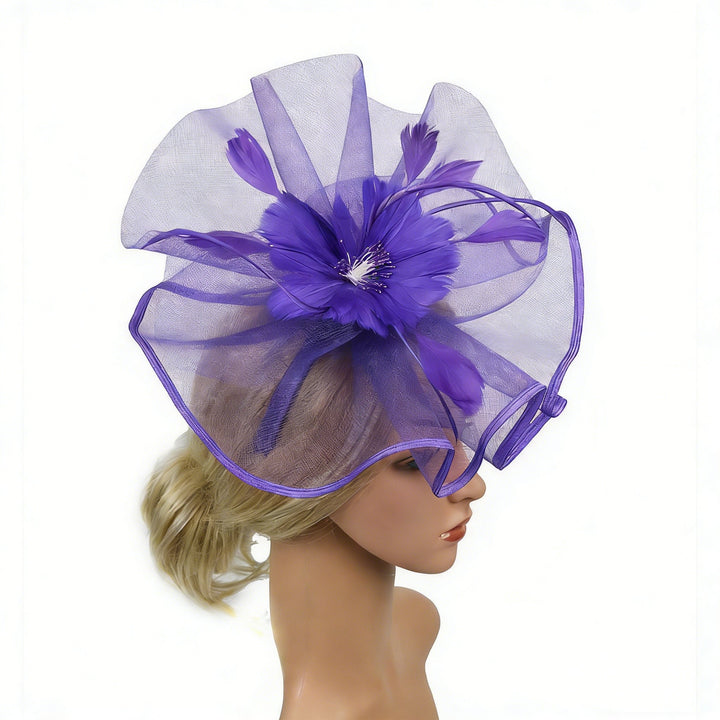 Mother of the Bride Feathered Fascinator Secure headband fit