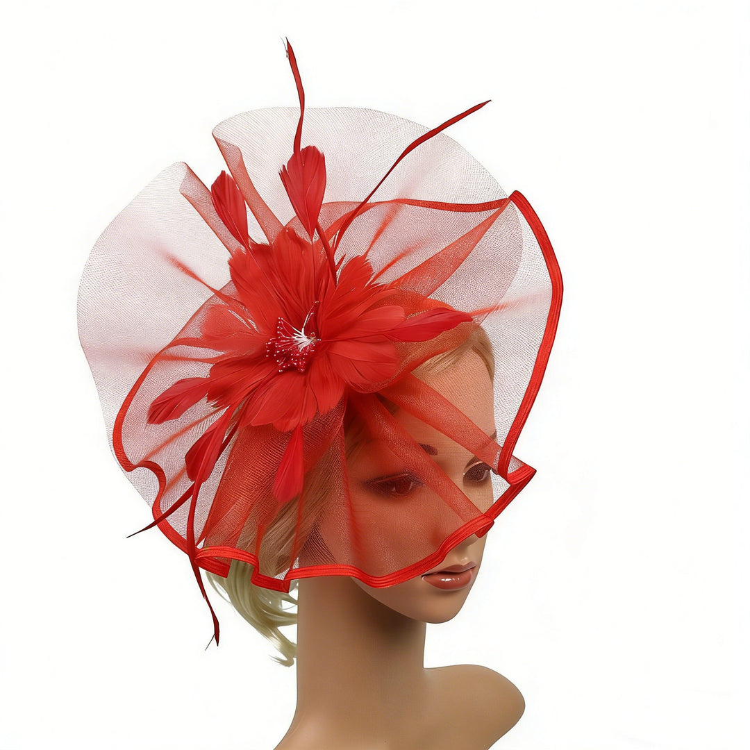 Mother of the Bride Feathered Fascinator Secure headband fit
