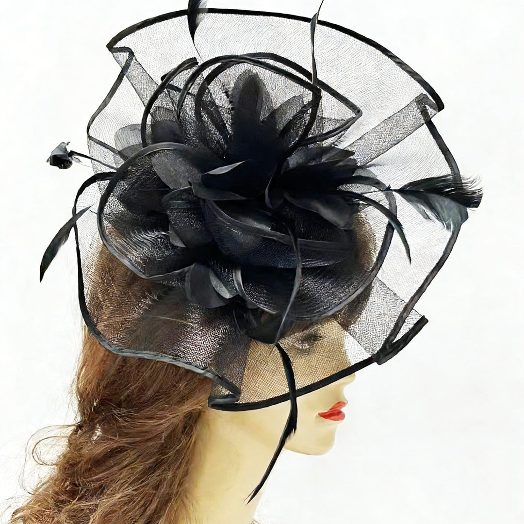 Mother of the Bride Feather Fascinator Wedding Guest