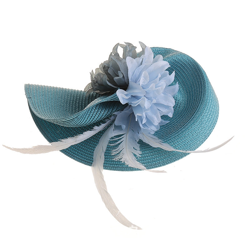 Woven Sinamay Floral Fascinator Mother of the Bride