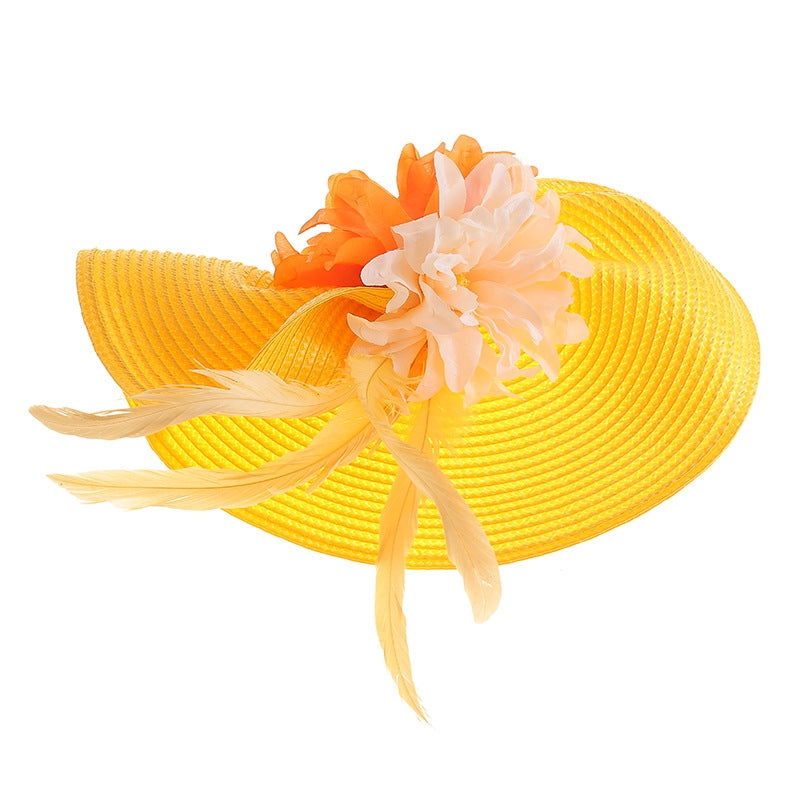 Woven Sinamay Floral Fascinator Mother of the Bride