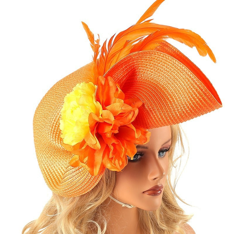 Woven Sinamay Floral Fascinator Mother of the Bride