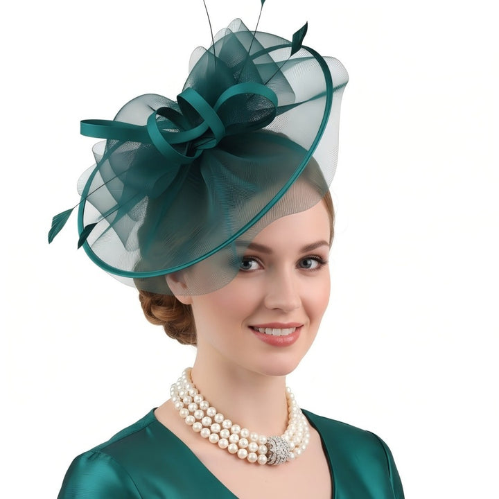 Mother of the Bride Elegant Hatinator Secure headband fit