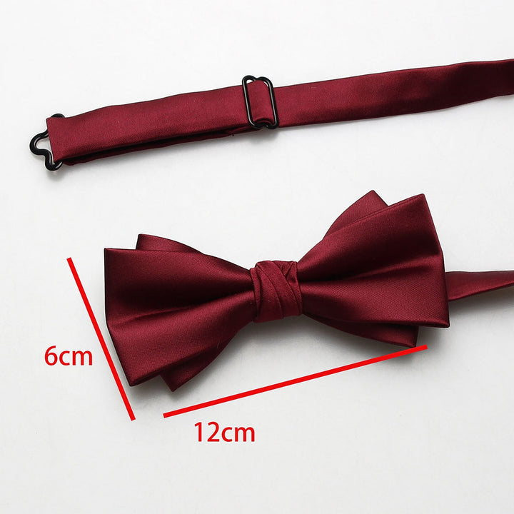 Men's Solid Coloured Bow Tie Fashion Work Wedding Formal Classic Retro Bow