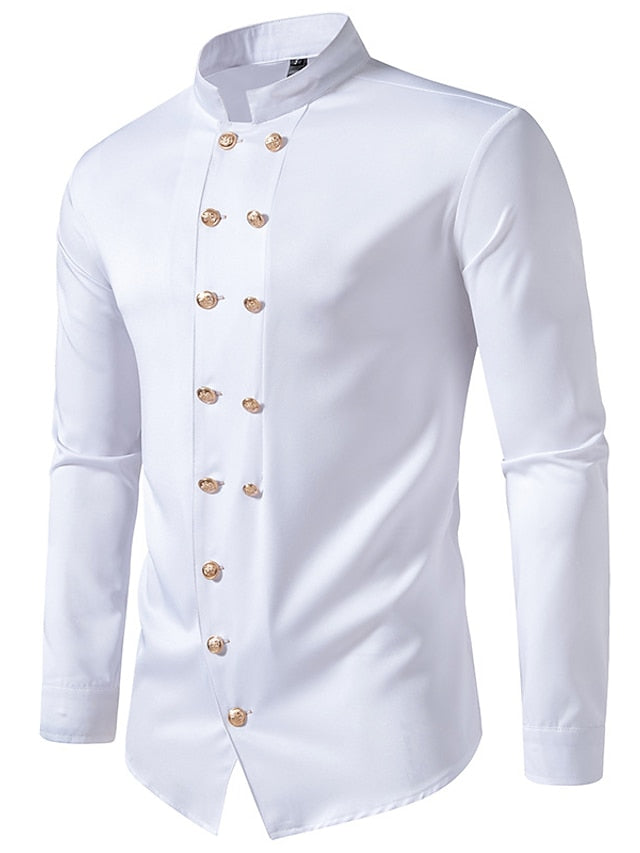 Men's Classic Long Sleeves Solid Colour Shirt