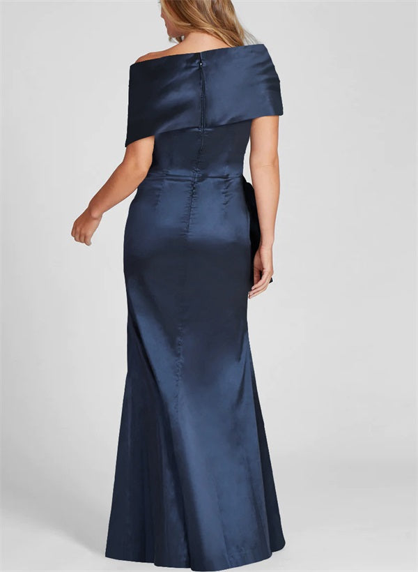 Sheath/Column Off-the-Shoulder Floor-Length Mother of the Bride Dresses