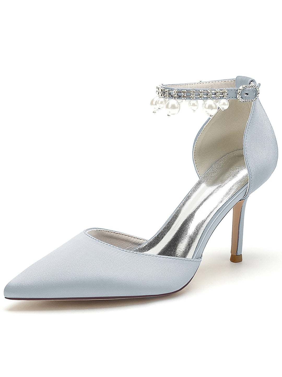 Women's Wedding Shoes Beadings High Heel Pointed Toe Bridesmaid Shoes