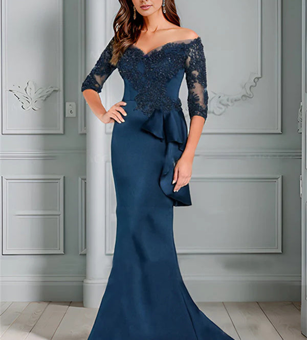 Trumpet/Mermaid Off-the-Shoulder Mother of the Bride Dresses