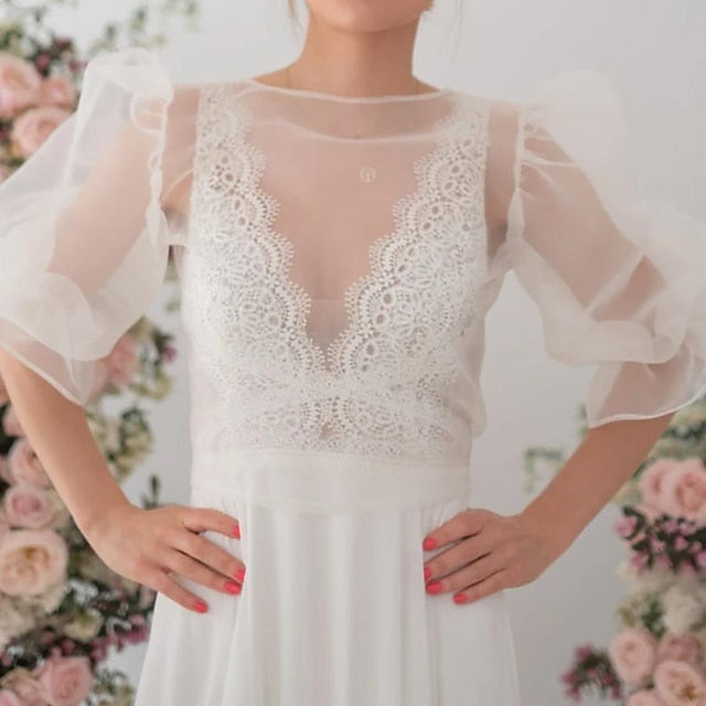 Organza Wedding Wraps With Ruffles For Wedding