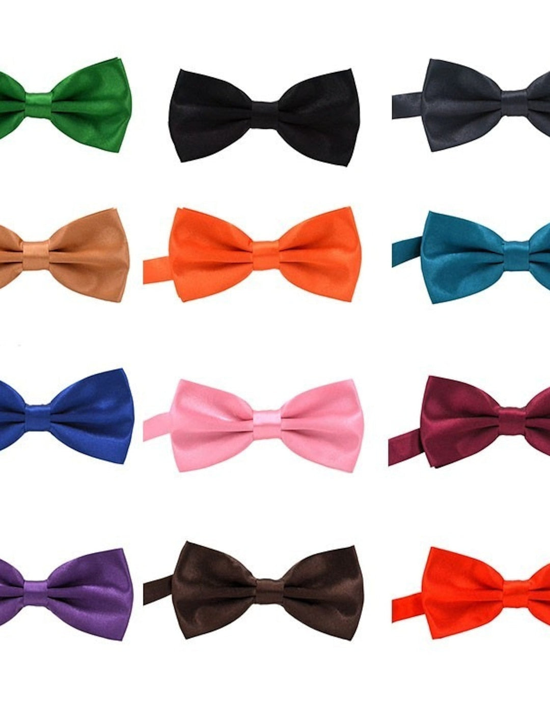 Men's Solid coloured Bow Tie Fashion Party Wedding Formal Evening