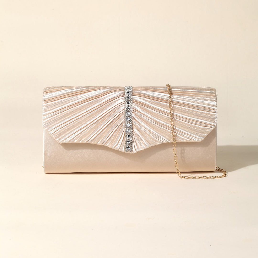 Glitter Envelope Metal Folds Clutch Bags