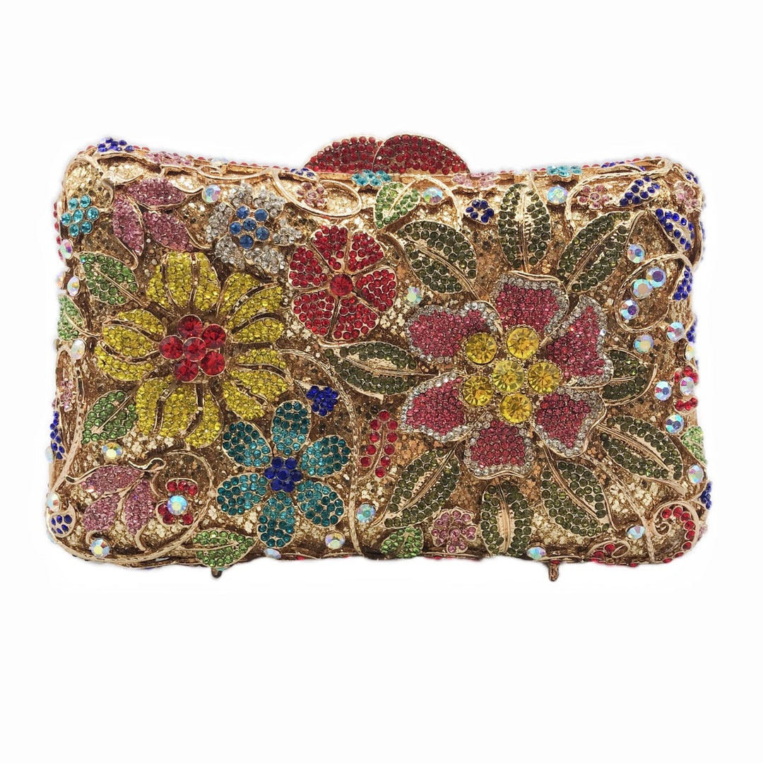 Flower Imitation Diamond Sequins Clutch Bags