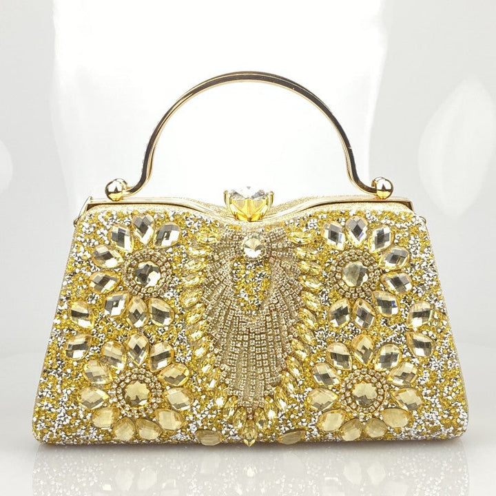 Imitation Diamond Shiny Hand Clutch Bags