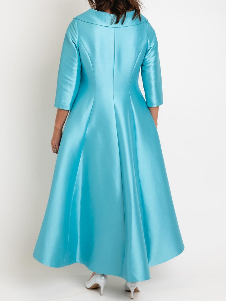 2 Pieces A-Line/Princess Long Sleeves Mother of the Bride Dresses with Bowknot