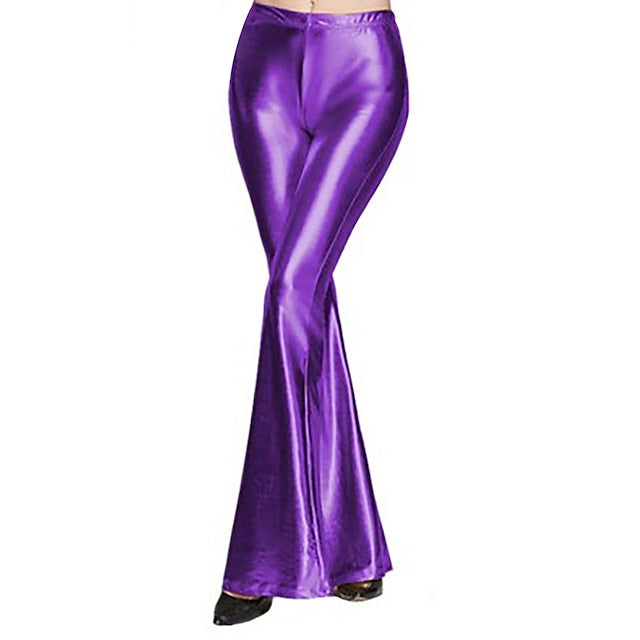 Women's 1980s Hip Pop Bell Bottom Pants Carnival Performance Club Pants