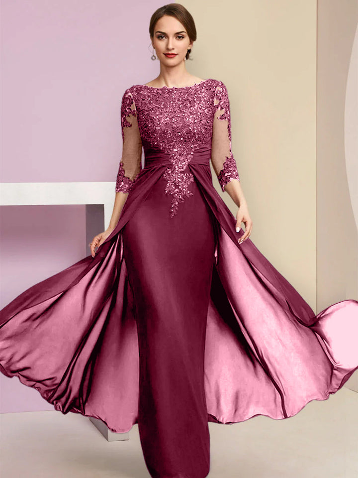 Sheath/Column Mother of the Bride Dresses with Sequins & Applique