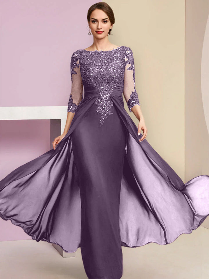 Sheath/Column Mother of the Bride Dresses with Sequins & Applique