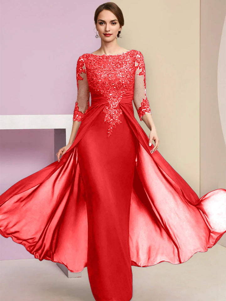 Sheath/Column Mother of the Bride Dresses with Sequins & Applique