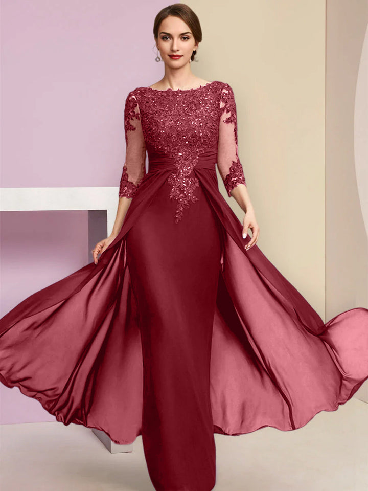 Sheath/Column Mother of the Bride Dresses with Sequins & Applique