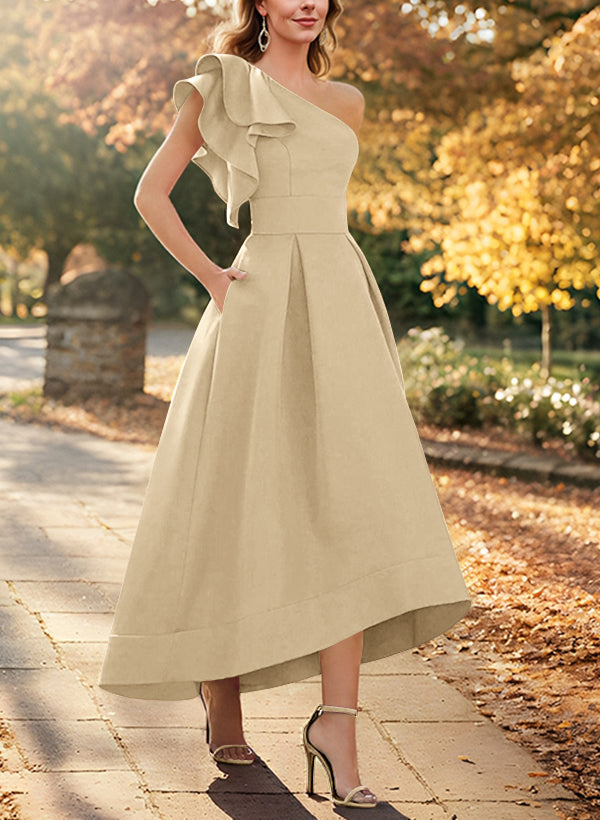 A-Line/Princess One-Shoulder Asymmetrical Mother of the Bride Dresses