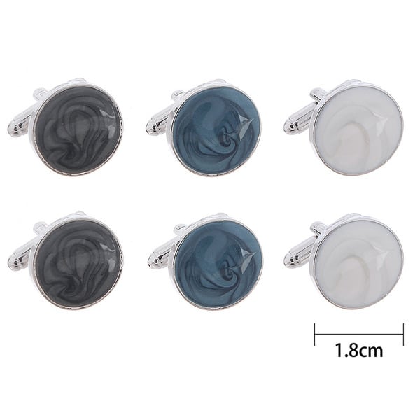 Classic Men's Modern Alloy Cufflinks