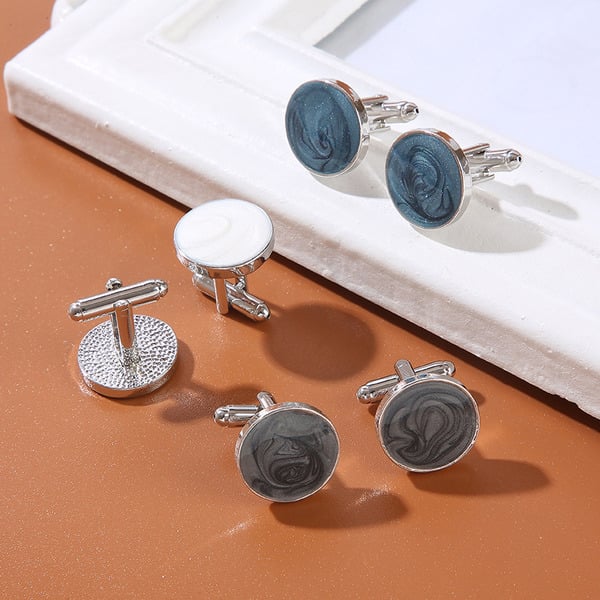 Classic Men's Modern Alloy Cufflinks