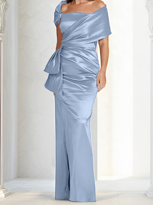 Sheath/Column Off-the-Shoulder Floor-Length Mother of the Bride Dresses