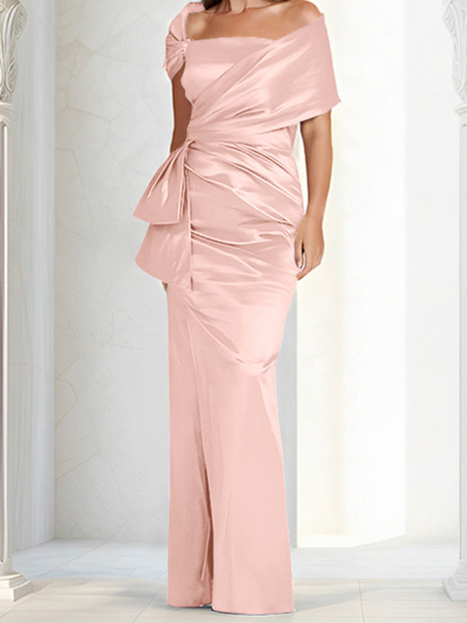 Sheath/Column Off-the-Shoulder Floor-Length Mother of the Bride Dresses