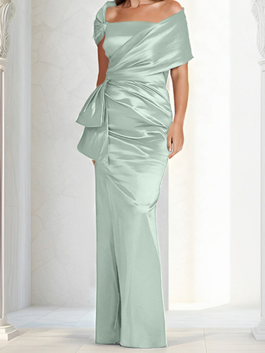 Sheath/Column Off-the-Shoulder Floor-Length Mother of the Bride Dresses