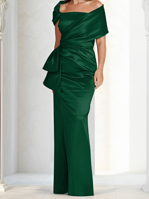 Sheath/Column Off-the-Shoulder Floor-Length Mother of the Bride Dresses