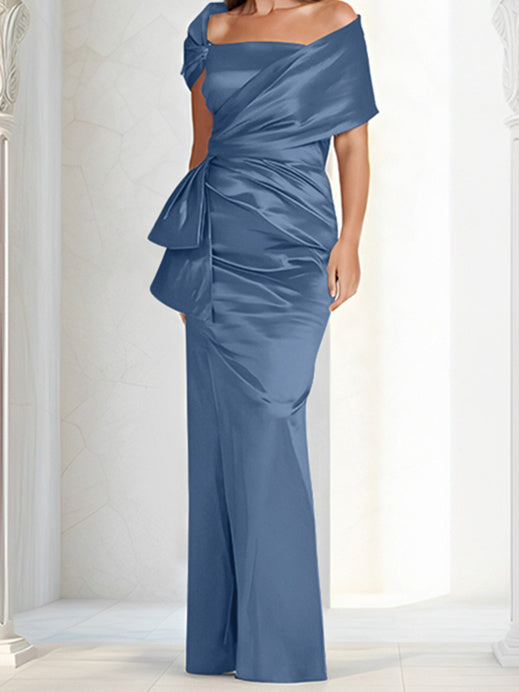 Sheath/Column Off-the-Shoulder Floor-Length Mother of the Bride Dresses