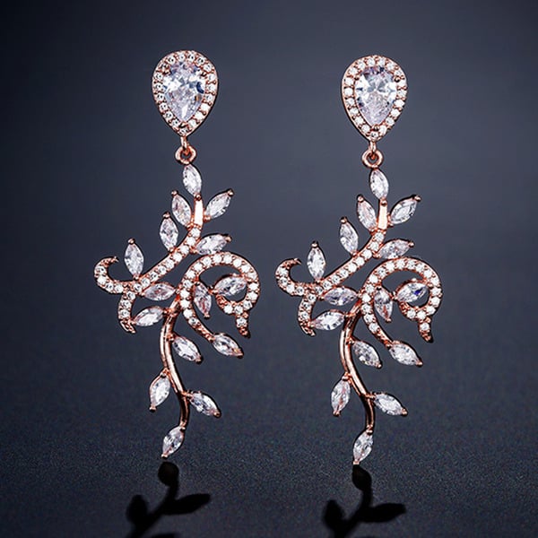 Exquisite Cubic Zirconia Drop Earrings