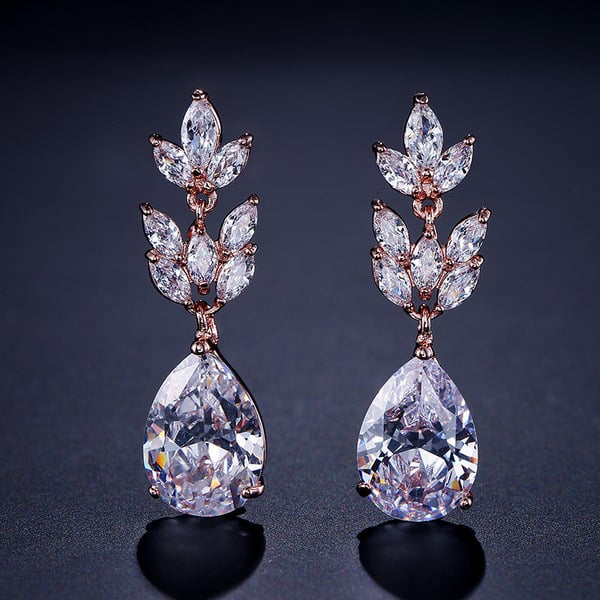 Gorgeous Zircon Drop Earrings