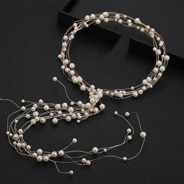 Alloy Wedding Special Occasion Sweet Headpieces With Imitation Pearl