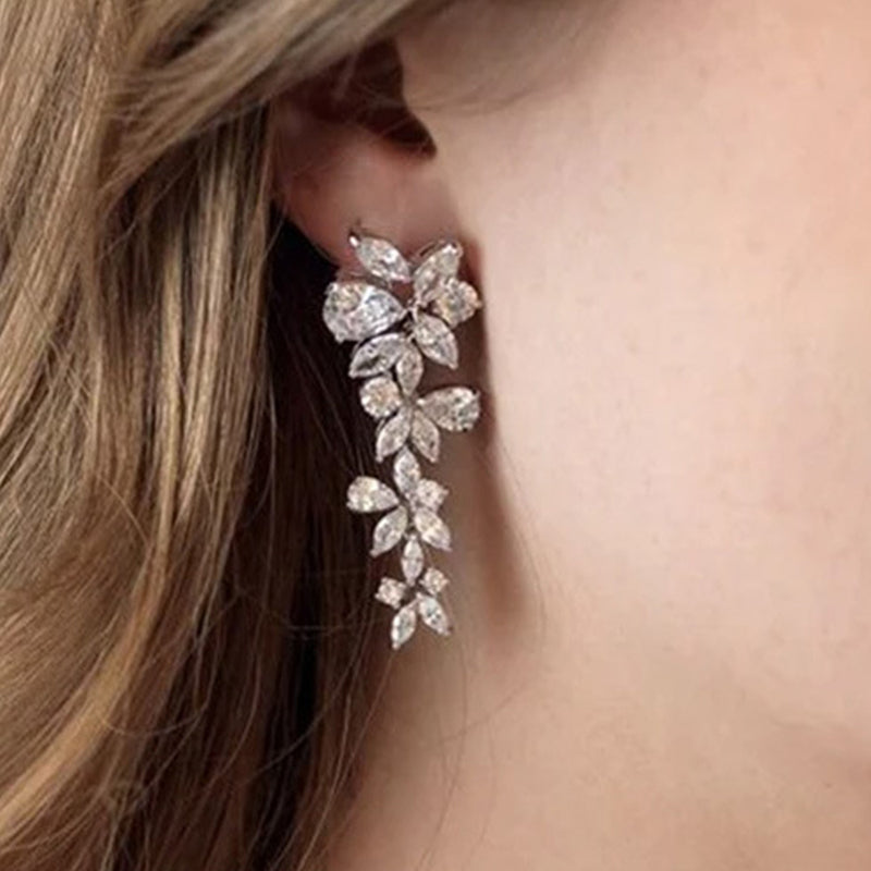 Luxurious Marquise Rhinestone Drop Earrings