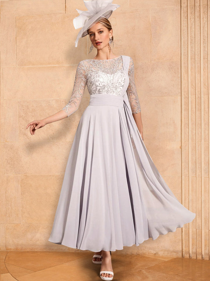 A-Line/Princess Long Sleeves Mother of the Bride Dresses with Applique