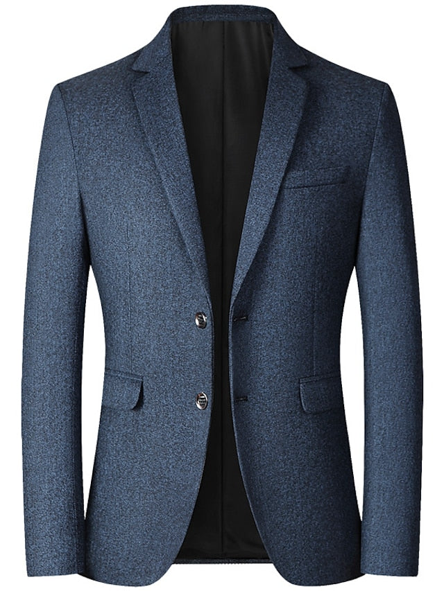 Men's Tailored Fit Single Breasted Two-buttons Blazer Jacket