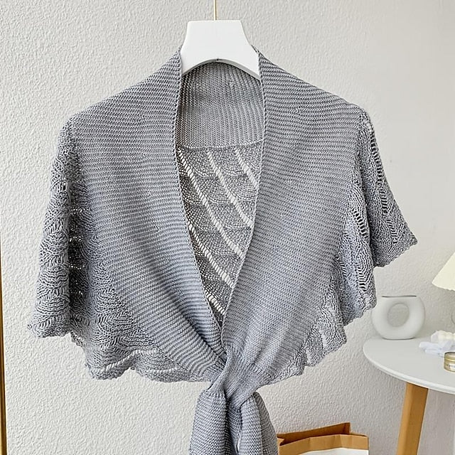 Women's Knitted Vest Shoulder Scarf Stylish and Feel Cozy Daily Wear For Wedding