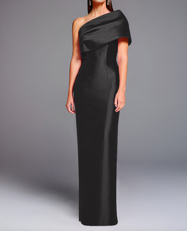 Sheath/Column One-Shoulder Floor-Length Mother of the Bride Dresses