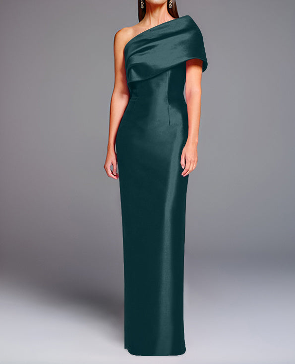 Sheath/Column One-Shoulder Floor-Length Mother of the Bride Dresses