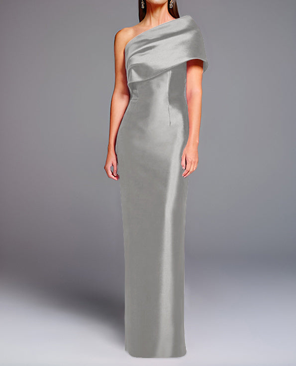 Sheath/Column One-Shoulder Floor-Length Mother of the Bride Dresses