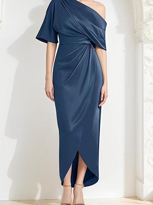 Sheath/Column One-Shoulder Asymmetrical Mother of the Bride Dresses