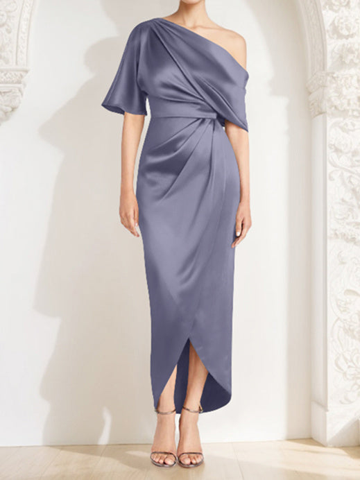 Sheath/Column One-Shoulder Asymmetrical Mother of the Bride Dresses