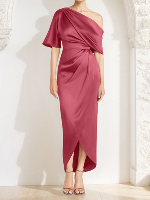 Sheath/Column One-Shoulder Asymmetrical Mother of the Bride Dresses