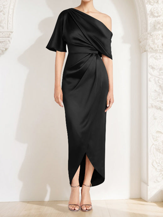 Sheath/Column One-Shoulder Asymmetrical Mother of the Bride Dresses