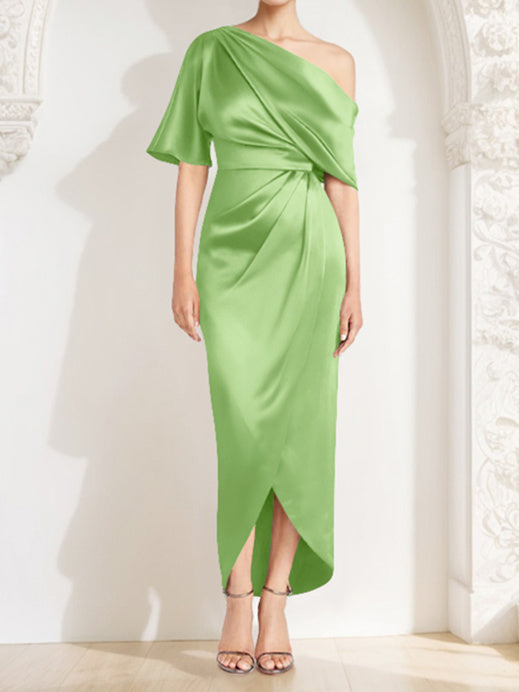 Sheath/Column One-Shoulder Asymmetrical Mother of the Bride Dresses