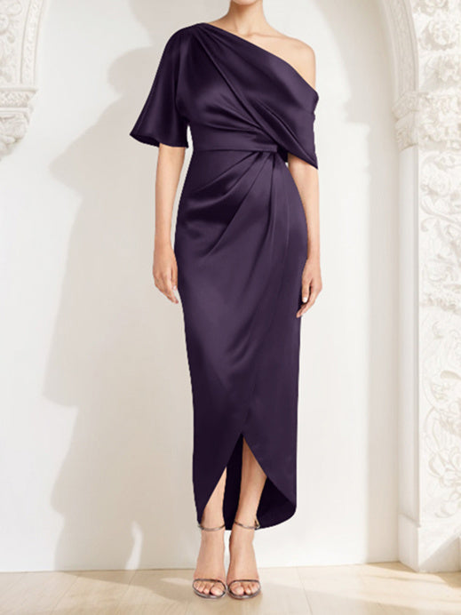 Sheath/Column One-Shoulder Asymmetrical Mother of the Bride Dresses