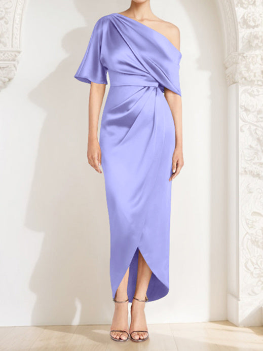 Sheath/Column One-Shoulder Asymmetrical Mother of the Bride Dresses