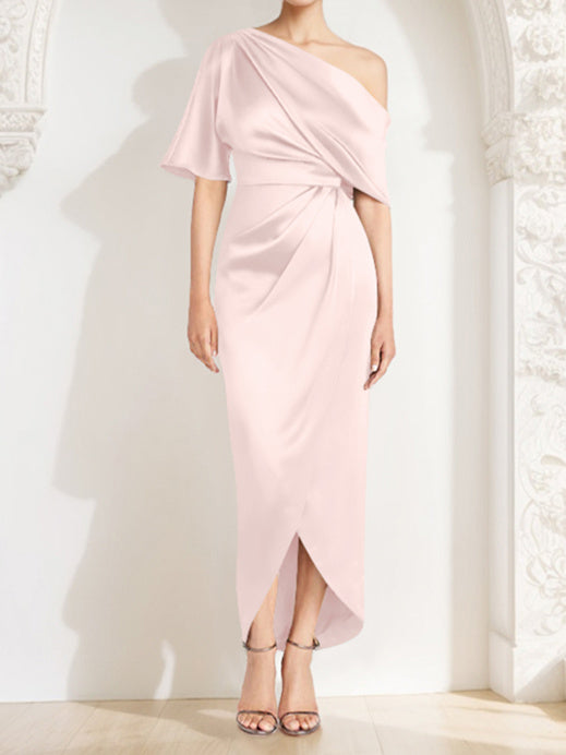 Sheath/Column One-Shoulder Asymmetrical Mother of the Bride Dresses